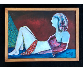 Акулов В.И. "Ню", холст, масло. Размер 50х70 см. № 1644