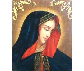Фото: Богородица в скорби. Санкт-Петербург, сер. XIX века - Артикул №48