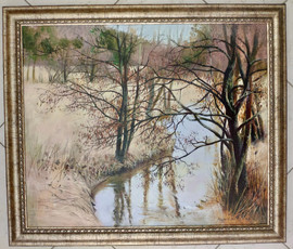 Мацуро Ю.В. "Весна на Ислочи", 2020 год; 50/60 см. №1625