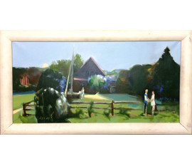 Картина "Лето в деревне". Щемелев Леонид Дмитриевич. 2007г. №180