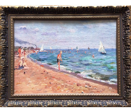 Картина "Азовское море в Мариуполе". Белоусов Владимир Прокофьевич. 1953г. №182