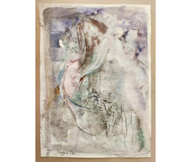 Алесь Мара (Марочкин А.А. 1940 г.р.). Акварель/смешанная техника, 2021 год №1757