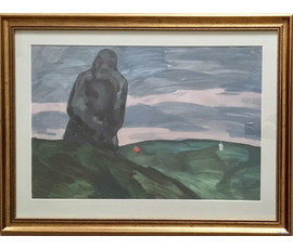 Кубарев В.Г. Акварель. Размер 64х85 см. с рамой и паспарту. №847
