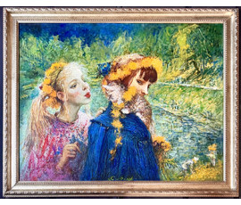 Смоляк А.Н. Каталожная работа "Одуванчики", 2006г. Холст, масло. Размер с рамой 101,5х82 см. № 4046