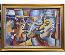 Горшковоз А.И Картон, масло, 1984г. Размер с рамой 57,5х43,5 см. № 3594