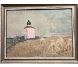 Козловский А.С. Этюд. Картон, масло. Размер с рамой 57х43,5 см. № 3892