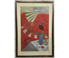 Овчинников А.М. Смешанная техника. Гуашь, акварель. Размер 39,5х60 см. С рамой и паспарту 45х68 см. № 3068
