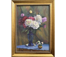 Явич П.М. (ученик Пэна Ю.М.) "Пионы". Витебск, 2000 год. №1256