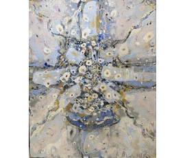 Мара Алесь (Марочкин А.А) "Расквечанае неба", 1999г. Картон, акрил, акварель. Размер 80х100 см. № 3679