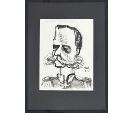 Акулов В.И "Генерал", 2010г. Смешанная техника. Размер 60х42 см. № 3549
