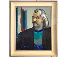 Щемелев Л.Д. «Басалыга», 1992 г.; к/м; 54,5/44,5 см; картина без рамы №1825