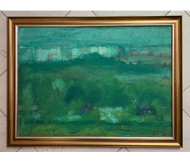Фото: Рей И.П. " Минск", 1981г. Картон, масло. Размер 50х70 см. № 2766 - Артикул №2766