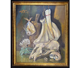 Поплавский Г.Г "Память странствий", 2014г. Холст, масло. Размер с рамой 68х78 см. № 3724