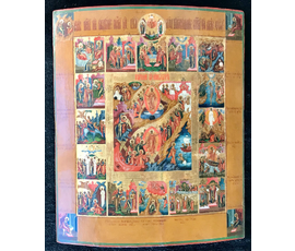 Праздники. Палех, XIX век №1483