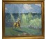 Козловский А.С "Пейзаж", 1968г. Холст, масло. Размер с рамой 92,5х82,5 см. № 3813 (артикул №3813) - фото №1