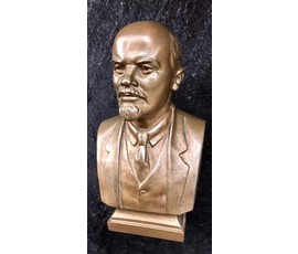 Ленин (Ульянов) бюст; бронза; МЗХЛ 1958 год; скульптор А. Рабин; высота 21 см №1597