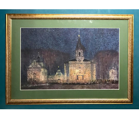 Фото: Казаков Б.И "Пасха", 1994г. Размер 71,5х51,5 см с рамой и паспарту. №1445