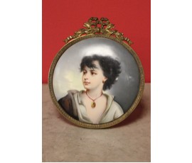 Фарфоровая миниатюра-картинка, XIX век