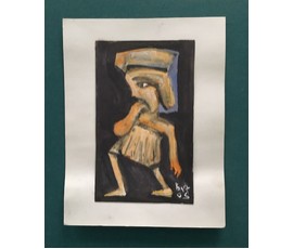 Фото: Акулов В.И. "Детский образ”, 2005 г Смешанная техника письма. Размер 32х41 см с рамой и паспарту.. - Артикул №652