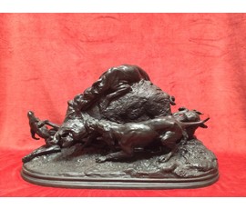 Скульптура "Кабан,затравленный собаками". Касли , вторая половина 1920-х - середина 1930-х гг. №63