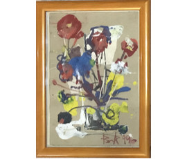 Акулов В.И. ”Каллы”, 1999 г. Смешанная техника письма, бумага. Размер 24,5х33 см. №800