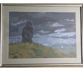 Кубарев В.Г. Бумага, акварель. Размер 64х86 см. с рамой и паспарту. №888