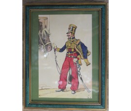 Фото: "Адъютант маршала в парадной форме 1812 года”. Франция, 1920-30-е гг. - Артикул №911