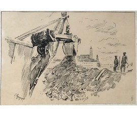 Романов С.Г. «Разбор руин. Минск», 1945 г. №1136