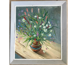 Мирский А.В. - любимый ученик народного х-ка Цвирко В.К. (1913-1993). Натюрморт "Цветы", 1984 год №1766