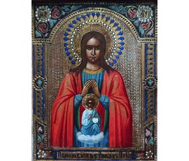 Икона "Пресвятая Богородица Поможения Родам"; Россия, 19ый век; №153