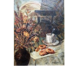Картина "Натюрморт с баранками". Беловарова. №234