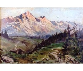 Картина "Утро в горах". №241 НЕТ В НАЛИЧИИ