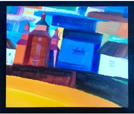 Бущик Н.В. "Хортица". Центральная часть триптиха "Славянский рок", 2014 год №1682