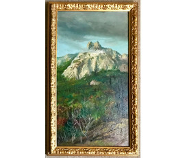Багрянцев Н.М. "Горы"; к/м; 22х40 см №57