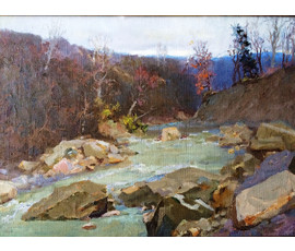 Картина "Талая вода". Дорошевич Ф.И. 1963г. №387
