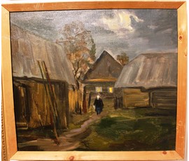 Картина "Вечер в деревне" №6