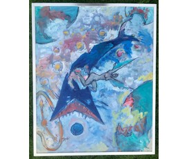 Кищенко А.М. "Монстры времени", 1996г. Холст, масло. Размер 80х100 см. №1584