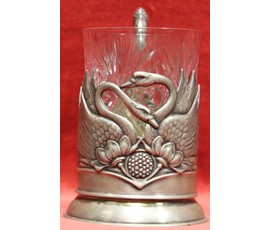Подстаканник "ЛЕБЕДИ" (875) СССР. 1958г. Высота 13 см.