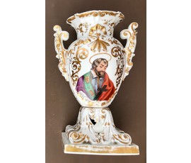 "Jesus" (Иисус) ваза. Ручная роспись. Европа, XIX век №1382