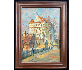 Фото: Хмелевский В.В. "Храм",1990 г. Холст на картоне. Размер 50х70 см. N116