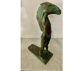 Минко В.М. Каталожная, ранняя скульптура (трансформер) "Кентавр", 1999г. Бронза. Высота 41 см. № 3083