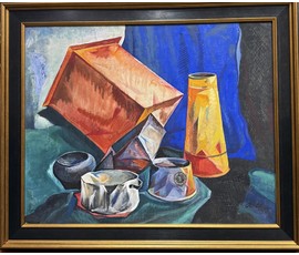 Скрипниченко Г.С "Натюрморт", 1963 г. Бумага, гуашь. Размер 58х73 см. № 3925