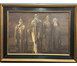 Скрипниченко Г.С "Безысходность", 1991г. Холст, масло. Размер 38х55 см. № 3917