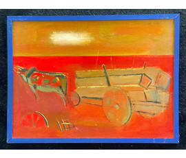 Костюченко В.К "Вечерний путь", 2000г. Холст, масло.Размер 30х40 см. № 2731