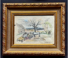 Щемелёв Л.Д. Рисунок. Бумага, цветной карандаш. Размер 21х30 см. Без рамы. № 4011