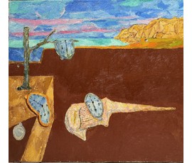 Ржеусский А.(Ржеутский А) "Расплавленное время". Холст, масло. Размер 110х100 см. № 3702