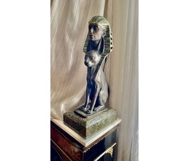 Минко В.М "Сфинкс", 2013г. Бронза, гранит. Высота 50 см., с камнем 59 см. № 3056