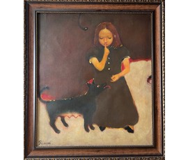 Римашевский С.В "Ночь", 1998г. Холст, масло.Размер 75х65 см. № 3973