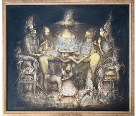 Малишевский С.А. "Королевская трапеза",1999 г. Холст, масло. Размер 110х95 см. №1868