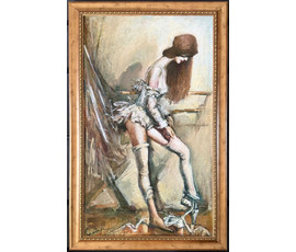 Смоляк А.Н. Каталожная работа "Танцовщица", 2010г. Холст, масло. Размер с рамой 112х71 см. № 4047